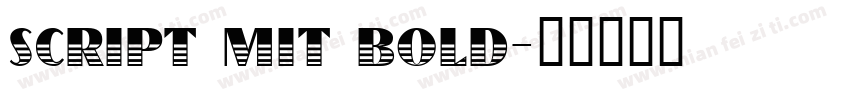 script mit bold字体转换